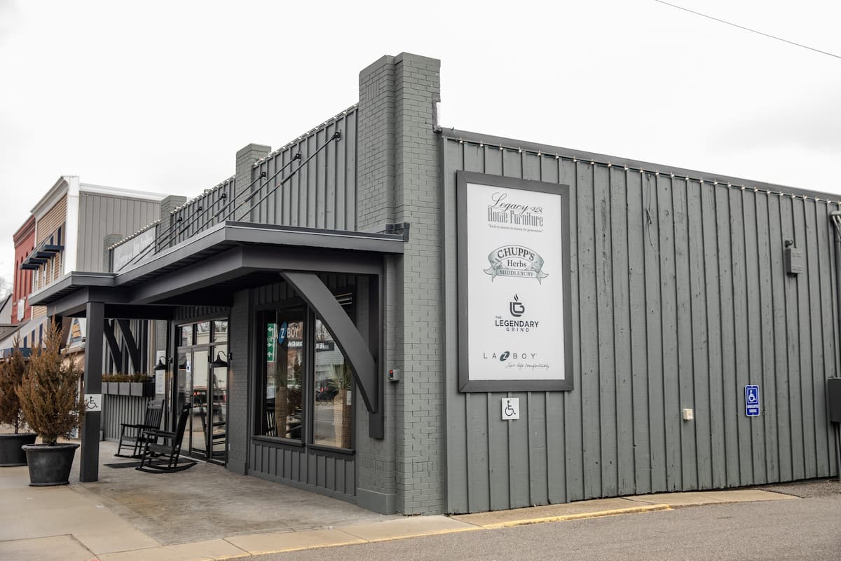 Legacy Home Furniture in Middlebury storefront